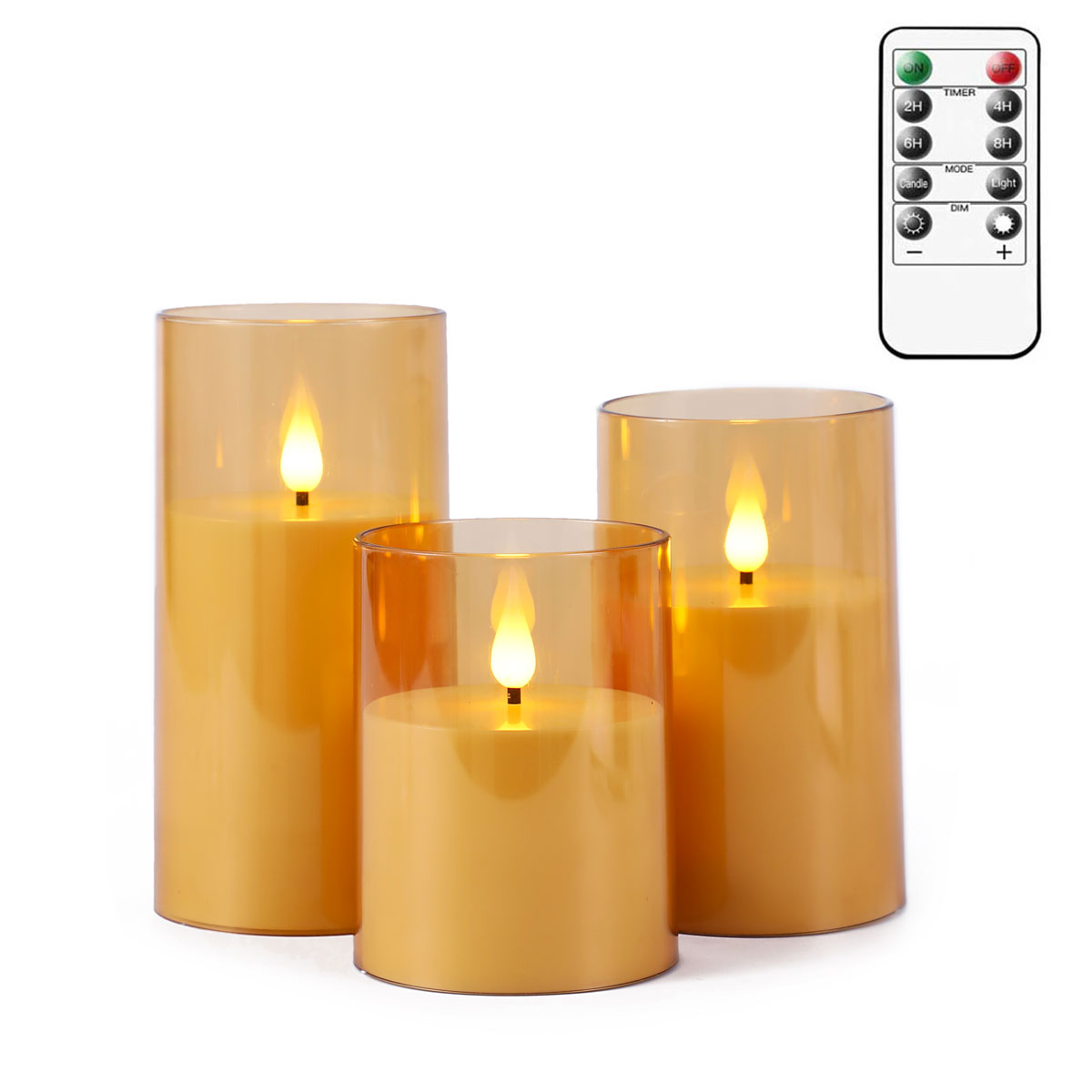 Candle Making Glass - 1 lub 3 szt. Szare/Złote Akrylowe