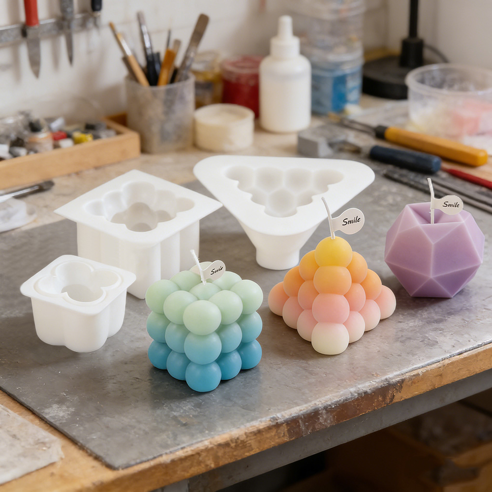 Candle Making Course - Zestaw silikonowych foremek do świec 3D