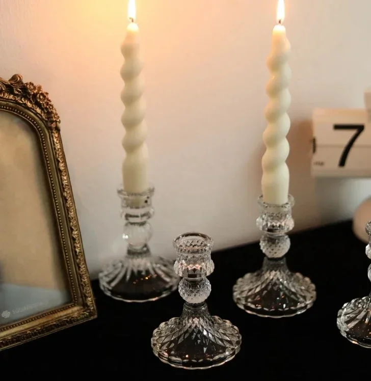 6 szt. Kryształowe świeczniki  – Candle Making Glass recenzja i cena