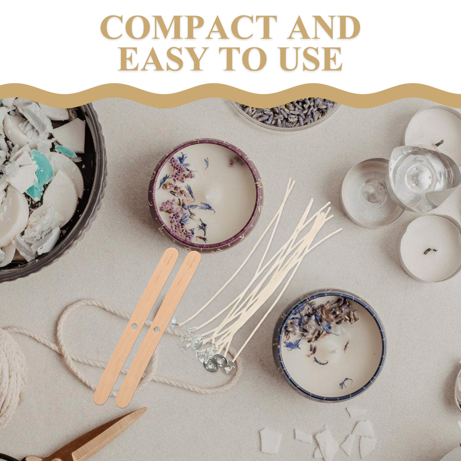 1 Zestaw Kompletny do Tworzeni – Cotton Wick Pre Tabbed recenzja i cena