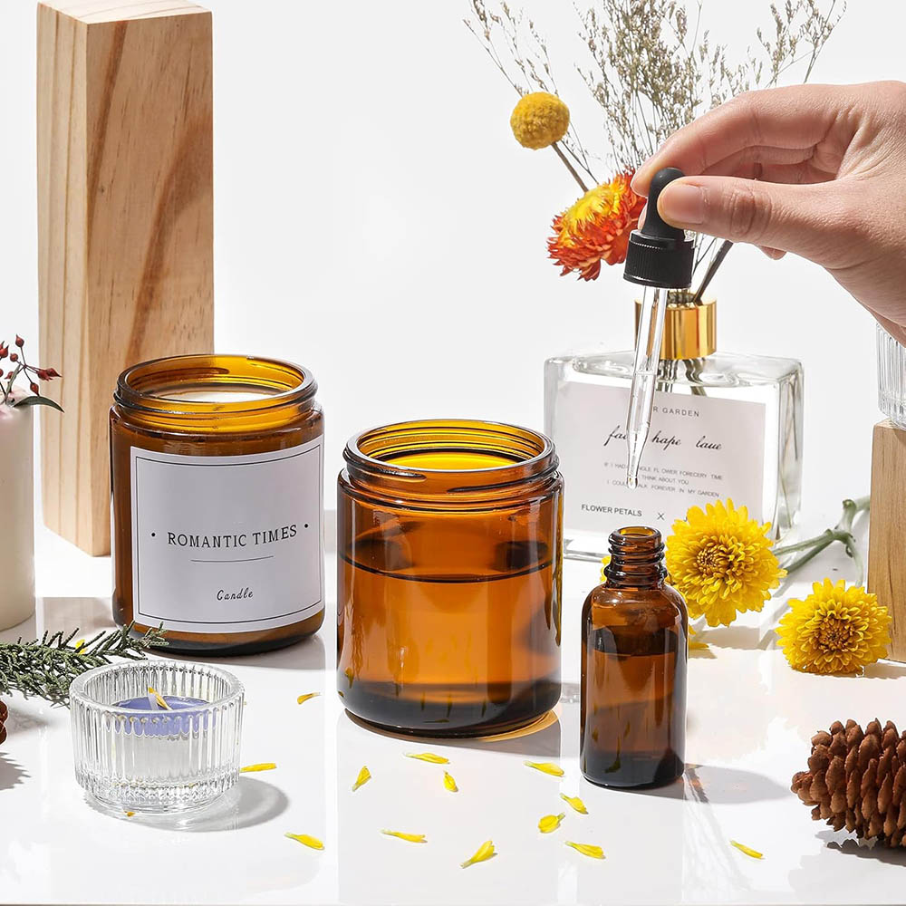 Słoiki z brązowego szkła o poj – Candle Making Glass recenzja i cena