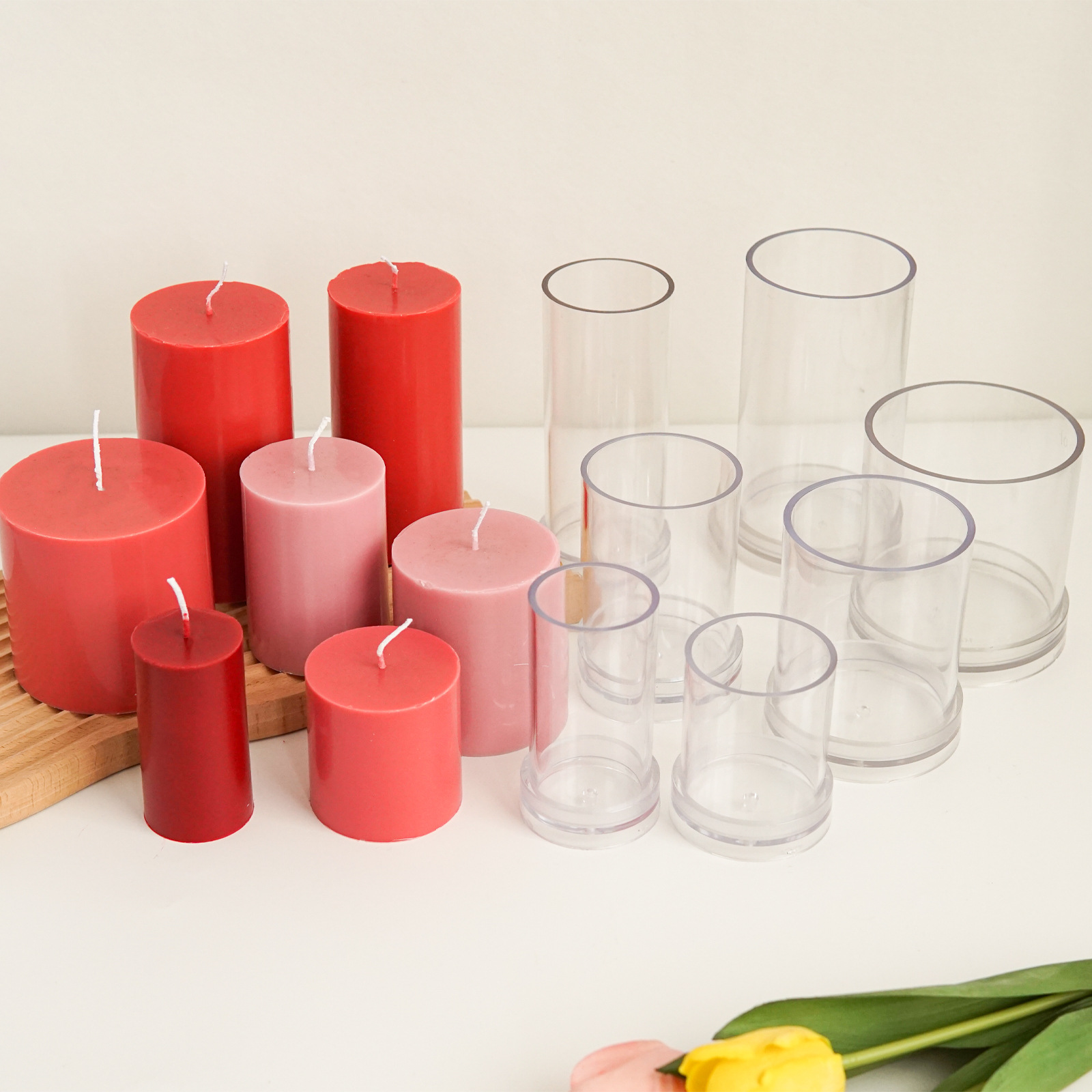 Różne cylindryczne formy do św – Candle Making Course recenzja i cena
